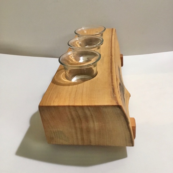 Handmade West Coast Carver Don Bastian votive candle holder - Picture 3 of 10